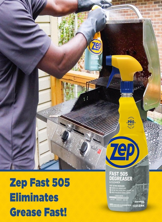 Zep Fast 505 Cleaner and Degreaser - 32 oz (Case of 4) - ZU50532 - Great for Grills, Plastics, Metal, and More - Image 4